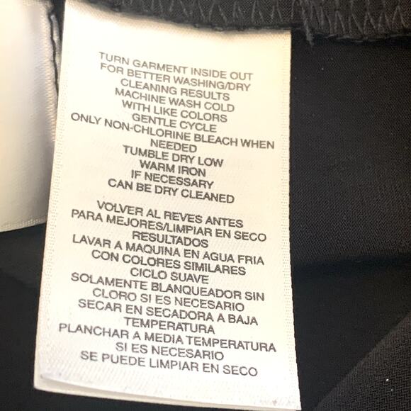 Jones Studio Separates Black Sleeveless Women's Pleated Shell Top Size L - Picture 8 of 8